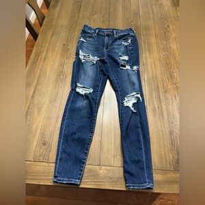 American Eagle Next Level Stretch Distressed Skinny Jeans